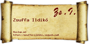 Zsuffa Ildikó névjegykártya